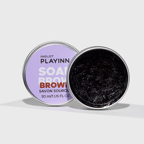 INGLOT Мыло-фиксатор средство для укладки бровей Playinn soap brow 30.0 beauty bomb мыло для бровей brow soap beach brows