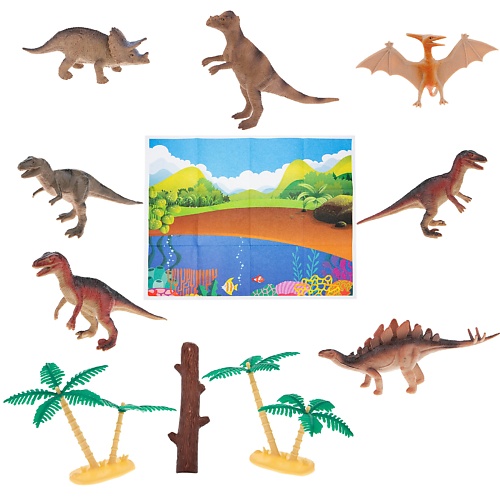 Игровой набор 1TOY Игровой набор В мире Животных Динозавры