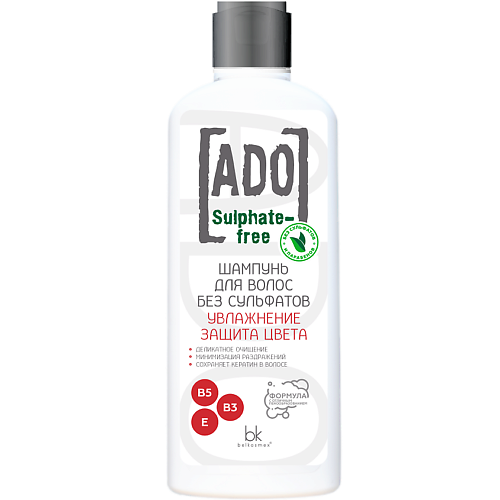 BELKOSMEX Шампунь для волос без сульфатов увлажнение защита цвета ADO 250.0