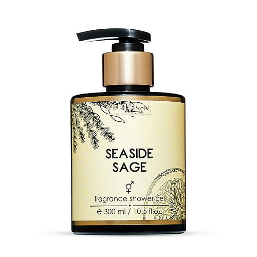 Гель для душа ARRIVISTE Парфюмированный гель для душа Seaside Sage выгодно парфюмированный гель для душа 300 мл парфюмированный шампунь для волос 300 мл флаконы с дозатором для гостиниц и отелей