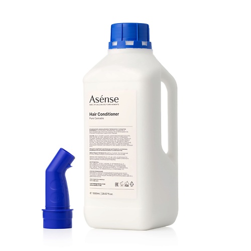 ASENSE Натуральный кондиционер парфюмированный для всех типов волос аромат каннабиса 1000 asense шампунь бессульфатный парфюмированный для всех типов волос аромат каннабиса 250