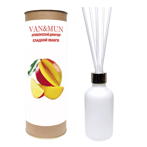 VAN&MUN Ароматический диффузор Сладкий манго с палочками 60.0 organictai ароматический диффузор манго дыня 100