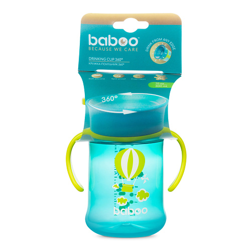 BABOO Кружка-поильник 360° Transport 6 мес + молокоотсос ручной baboo