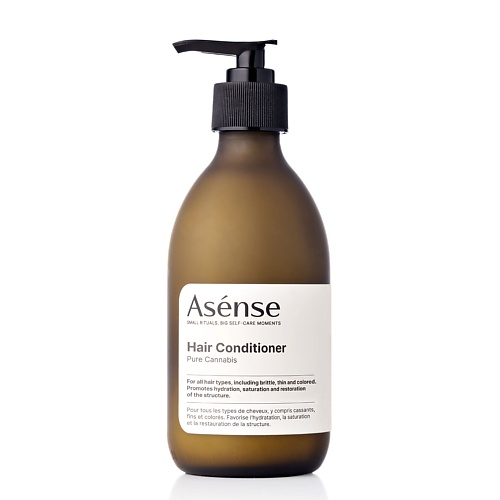 ASENSE Натуральный кондиционер парфюмированный для всех типов волос аромат каннабиса 300 кондиционер для белья qualita lavender с экстрактом хлопка для всех типов белья дой пак 1 л