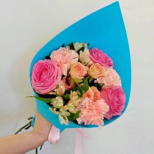 Букет живых цветов VORNIKOV BOUQUETS Букет с розами Летнее настроение
