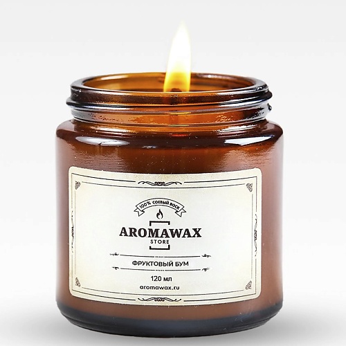 Свеча AROMAWAX Ароматическая свеча Фруктовый бум свеча aromawax ароматическая свеча клубника и ваниль