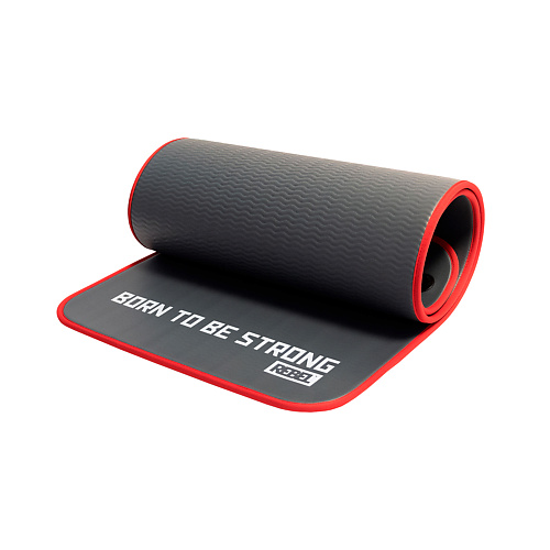 hamsa yoga коврик для йоги и фитнеса спортивный ковер tpe для гимнастики пилатеса 183х61х0 6 см REBEL BORN TO BE STRONG Коврик/мат для аэробики/йоги/пилатеса NBR 10 мм с кольцами