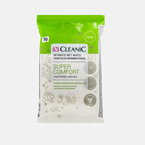 CLEANIC Super Comfort Влажные салфетки для интимной гигиены 20.0 MPL291501