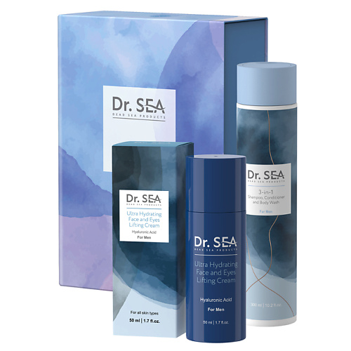 Набор средств для ухода за телом DR. SEA Подарочный набор MEN BOX 2 набор средств для ванной и душа dr sea подарочный набор relax