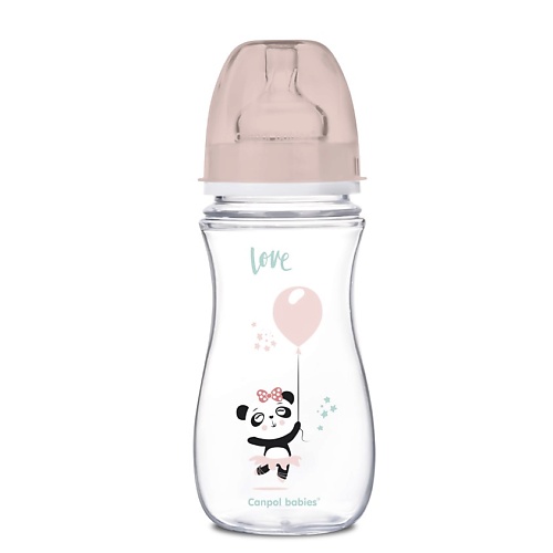 Бутылочка для детей CANPOL BABIES Бутылочка для кормления Exotic Animals c широким горлом, от 12 месяцев фото