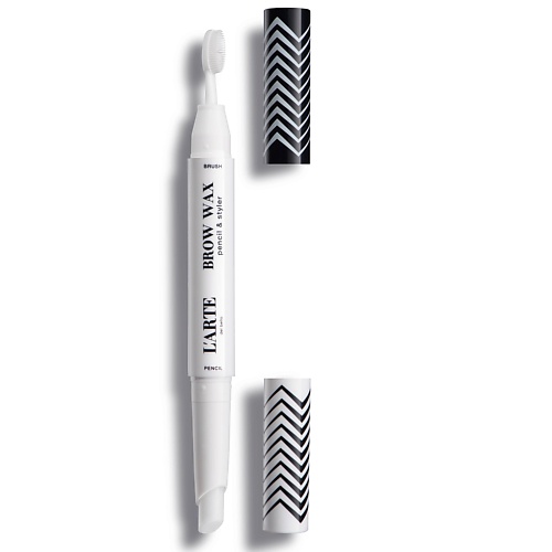 L'ARTE DEL BELLO Воск-карандаш для фиксации бровей Brow wax pencil & styler, прозрачный