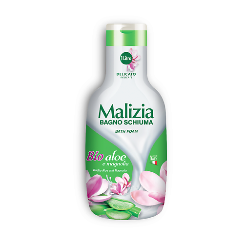 фото Malizia пена для ванны "aloe and magnolia" 1000.0