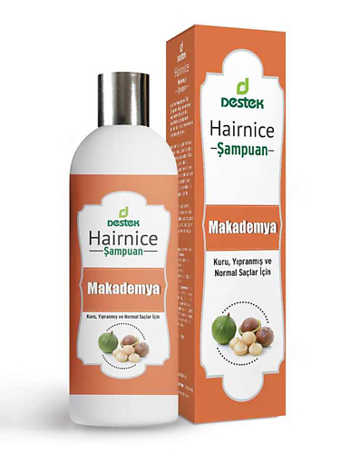 DESTEK Шампунь с маслом ореха  макадамии для светлых волос,увлажнение,питание,бережный уход 330.0 флюид с маслом ореха макадамии