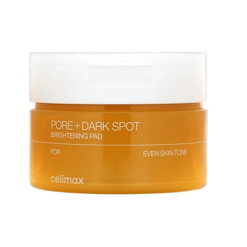 CELIMAX Диски для лица Pore + Dark Spot Brightening Pad 100.0 омолаживающая эссенция для лица с эффектом сияния pira brightening essence