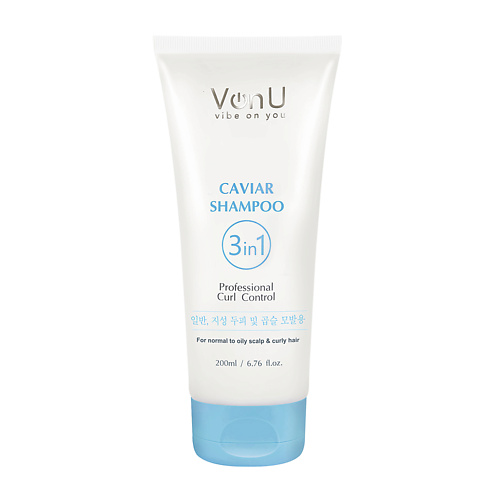 VONU Шампунь для волос с икрой Caviar Shampoo 200.0 kallos cosmetics шампунь для волос с черной икрой 1000