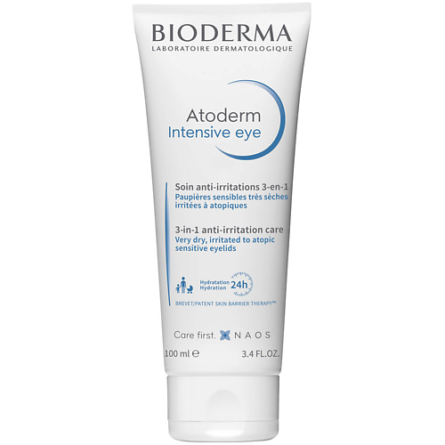 BIODERMA Уход 3-в-1 для сухой, чувствительной, раздраженной и атопичной кожи век Atoderm Intensive 100.0