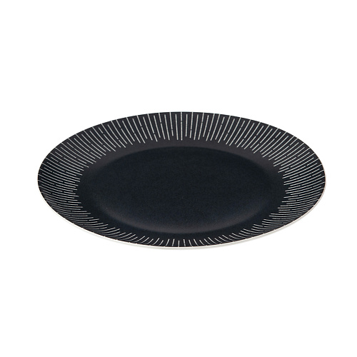 Набор посуды HOME QUEEN Набор фарфоровых обеденных тарелок Нуар 26,6см набор тарелок ammonite глубоких круглых фарфоровых белых 2 штуки
