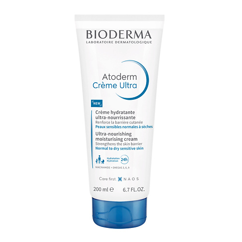 BIODERMA Крем Ультра для увлажнения нормальной и сухой кожи лица и тела Atoderm 200.0