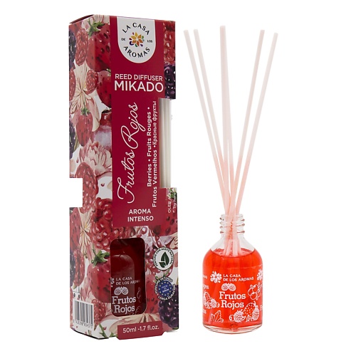 цена Аромадиффузор LА CASA DE LOS AROMAS Жидкий ароматизатор для воздуха с палочками MIKADO «Красные фрукты»