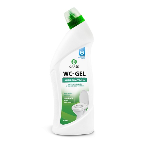 GRASS WC-gel Средство для чистки сантехники 750.0 средство для сантехники санэлит плюс голубой 750 мл