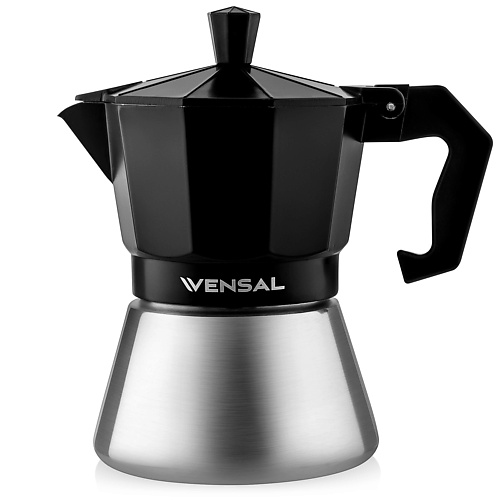 цена Кофеварка VENSAL Гейзерная кофеварка 3 чашки VS3200