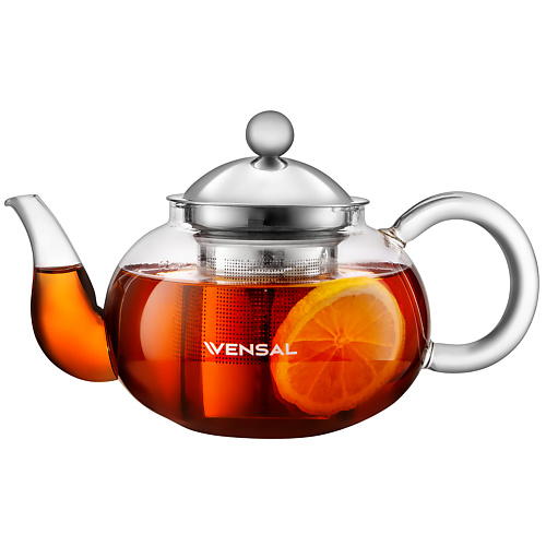Чайник электрический VENSAL Заварочный чайник 800 мл VS3405 чайник заварочный ivlev chef оникс серый 800 мл