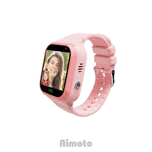 cмарт часы детские умные 4g с геолокацией aimoto omega розовый Смарт-часы AIMOTO OMEGA Умные 4G часы для детей