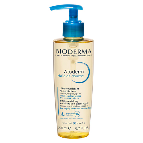 Масло для душа BIODERMA Ультрапитательное, восстанавливающее масло для душа для сухой и чувствительной кожи Atoderm крем для сухой чувствительной кожи bioderma atoderm 200 мл