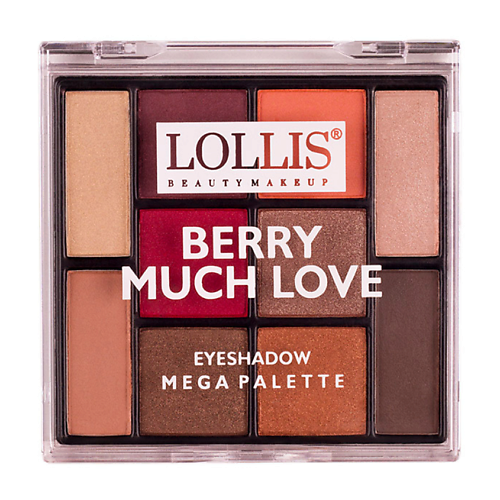 LOLLIS Тени для век Berry Much Love Eyeshadow Palette 10 Colors too much happiness