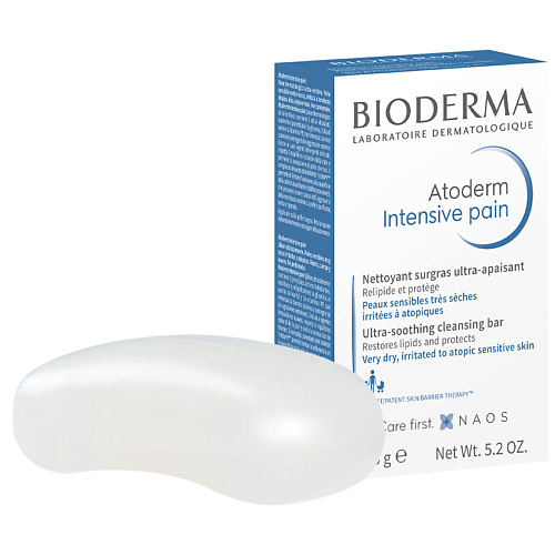 Мыло твердое BIODERMA Питательное, восстанавливающее мыло для очищения сухой, поврежденной кожи Atoderm