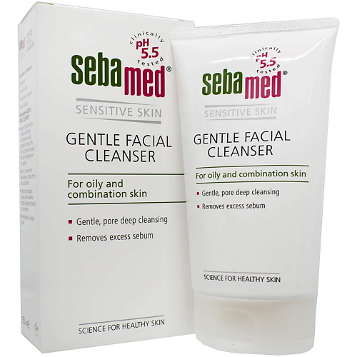 Гель для умывания SEBAMED Гель для умывания Gentle Facial Cleanser для жирной и комбинированной кожи гель для умывания loren cosmetic мицеллярный гель для умывания для комбинированной и жирной кожи phyto therapy