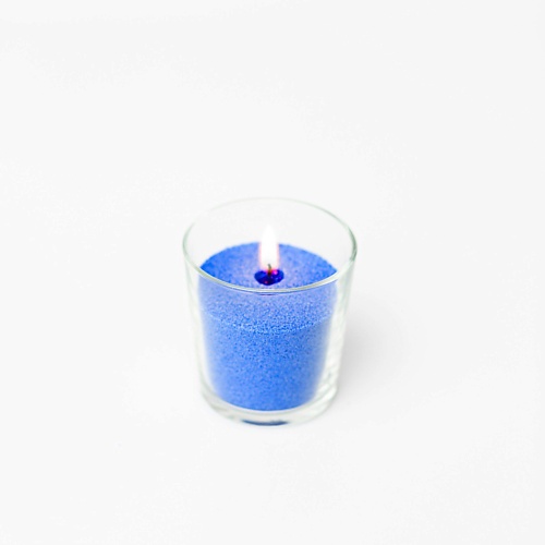 Свеча декоративная ROSCANDLES Насыпная свеча восковая Радость свеча насыпная 300 г синяя