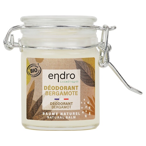 Дезодорант-крем ENDRO Органический бальзам-дезодорант с маслом кокоса и ароматом бергамота