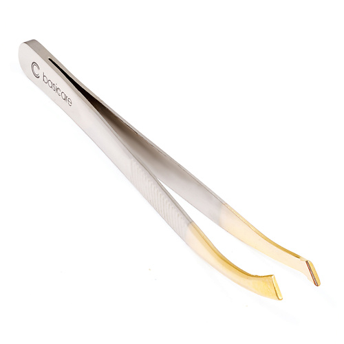 пинцет basicare пинцет ножницы для бровей со скошенными кончиками Пинцет BASICARE Пинцет с изогнутыми скошенными кончиками