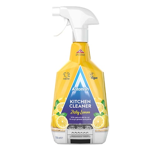 Универсальное чистящее средство ASTONISH Универсальный очиститель для кухни, с ароматом лимона цена и фото