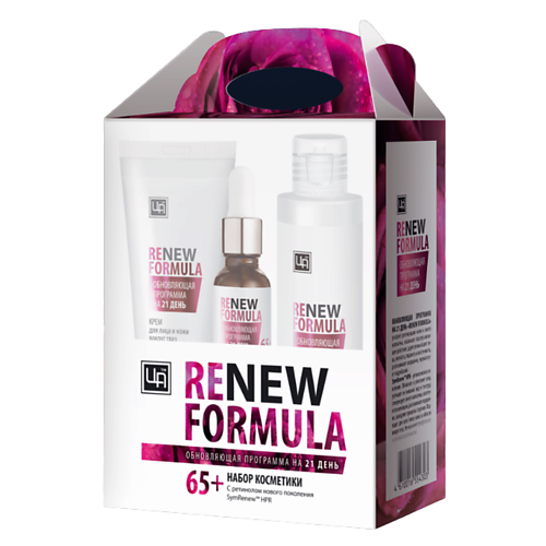 ЦАРСТВО АРОМАТОВ Подарочный набор косметики «Renew Formula 65+» набор 818 beauty formula увлажняющий крем для лица и пенка для умывания