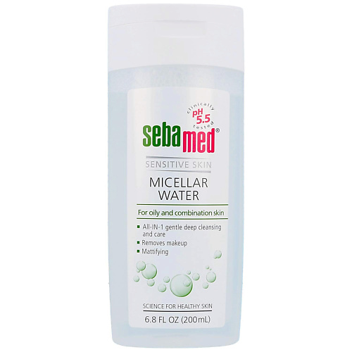Мицеллярная вода SEBAMED Очищающая и матирующая мицеллярная вода для комбинированной и жирной кожи