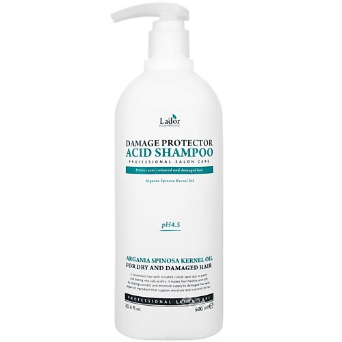 Шампунь для волос LADOR Шампунь для поврежденных волос Damage Protector Acid Shampo шампунь для поврежденных волос damaged protector acid shampoo 150ml