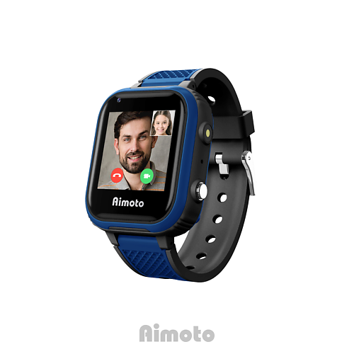 умные детские часы aimoto pro indigo черный Смарт-часы AIMOTO INDIGO Telegram Умные 4G часы для детей