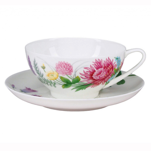 Набор посуды ИМПЕРАТОРСКИЙ ФАРФОРОВЫЙ ЗАВОД Чашка с блюдцем Полевые цветы