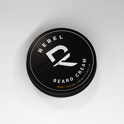 REBEL Премиальный крем для бороды и усов Smoky Leather 100.0 премиальный эликсир для бороды rebel barber smoky leather 30 мл