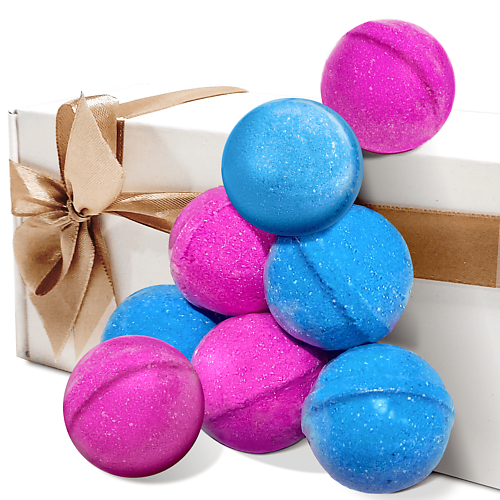 COSMEYA Бомбочки для ванны мраморные в подарочной упаковке набор 480.0 чиос скребок гуаша сердце в подарочной упаковке розовый кварц