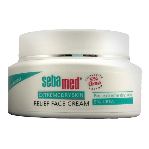 SEBAMED Успокаивающий крем для лица с 5% мочевиной Relief для очень сухой кожи 50.0