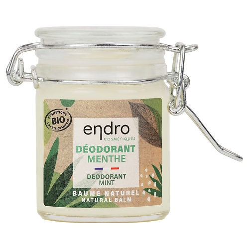 ENDRO Органический бальзам-дезодорант с маслом кокоса и ароматом мяты 50.0 pure paw paw восстанавливающий бальзам с ароматом кокос