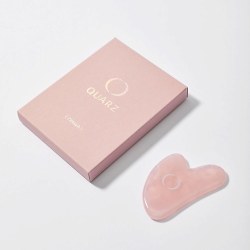QUARZ Гуаша из розового кварца (сердечко) резинка для волос конфетти набор 8 шт сердечко розовый