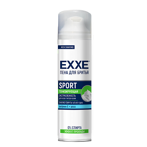 EXXE MEN Пена для бритья SPORT тонизирующая 200.0 пена для бритья exxe sport energy cool effect тонизирующая 200 мл