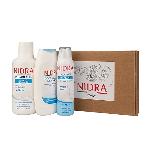 Набор средств для ванной и душа NIDRA Подарочный набор для женщин набор подарочный для женщин organic wave melon