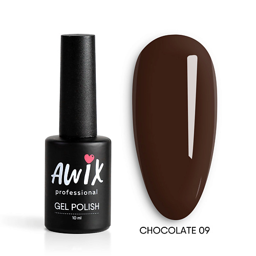 Гель-лак для ногтей AWIX Гель лак для ногтей шоколадный кофе Chocolate цена и фото
