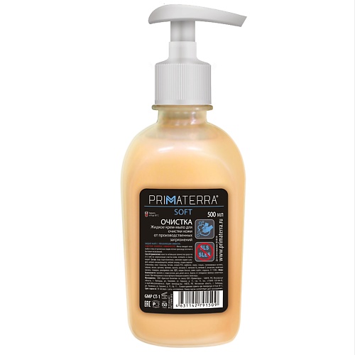 PRIMATERRA Жидкое крем-мыло для очистки кожи  от производственных загрязнений SOFT 500.0 felce azzurra жидкое мыло классическое original liquid soap