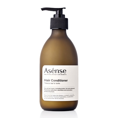 ASENSE Натуральный кондиционер парфюмированный для всех типов волос аромат табачный лист и ваниль 300.0